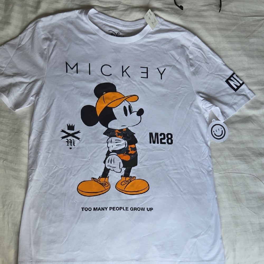 Disney Mickey Mouse Tee - White and Orange